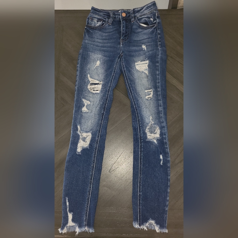 Girls Size 10 KanCan Cropped Jeans